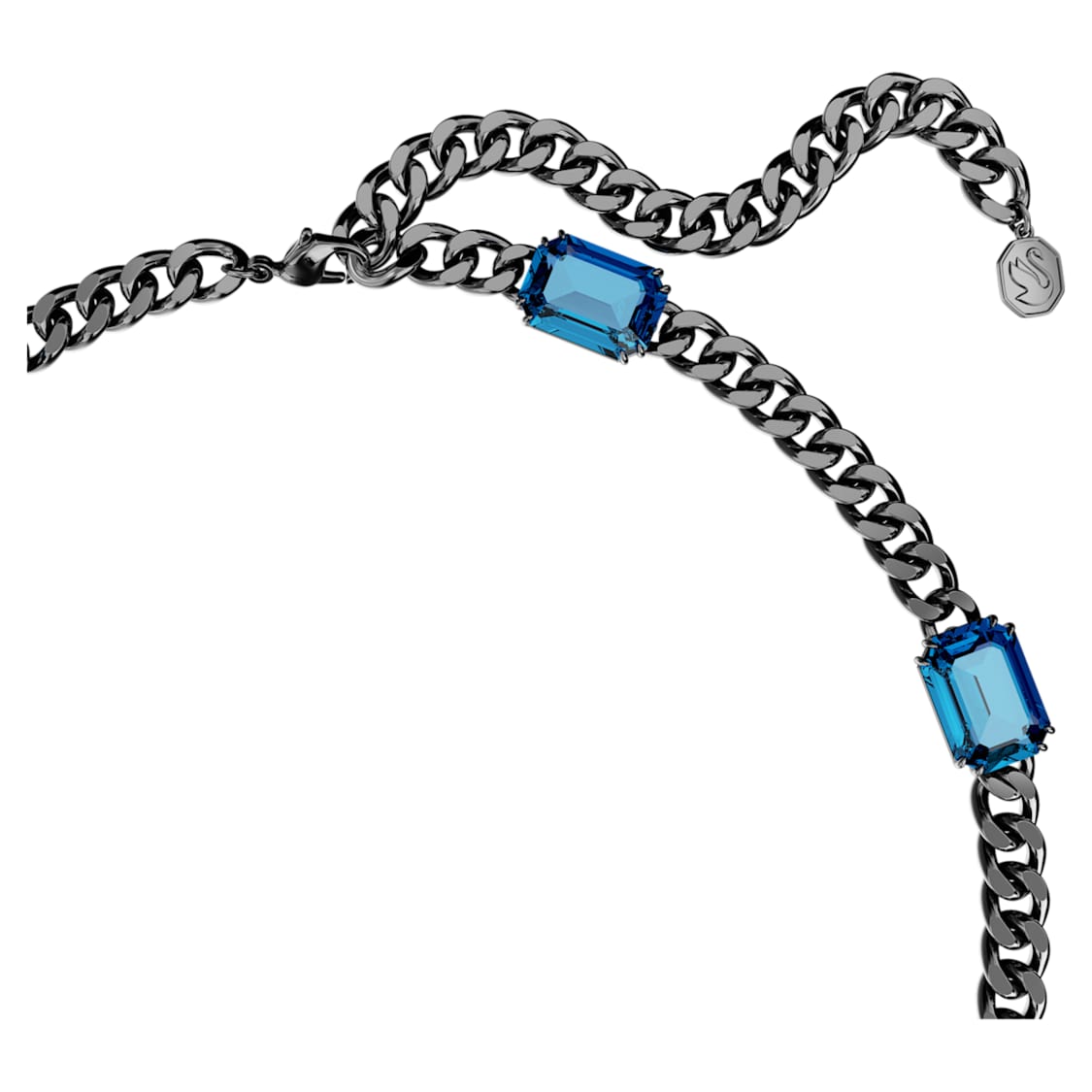 Swarovski Millenia necklace
Octagon cut, Blue, Ruthenium plated