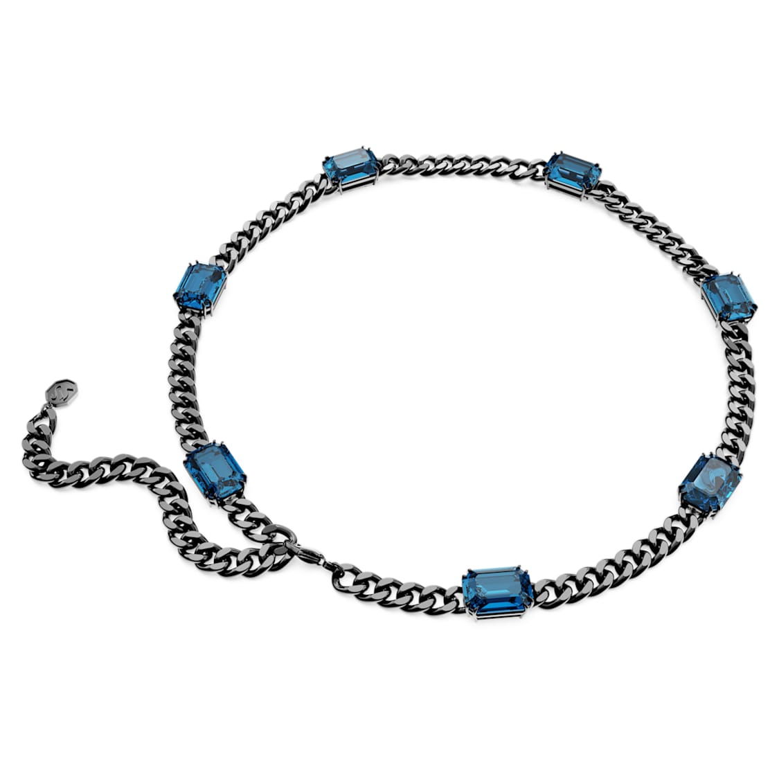Swarovski Millenia necklace
Octagon cut, Blue, Ruthenium plated
