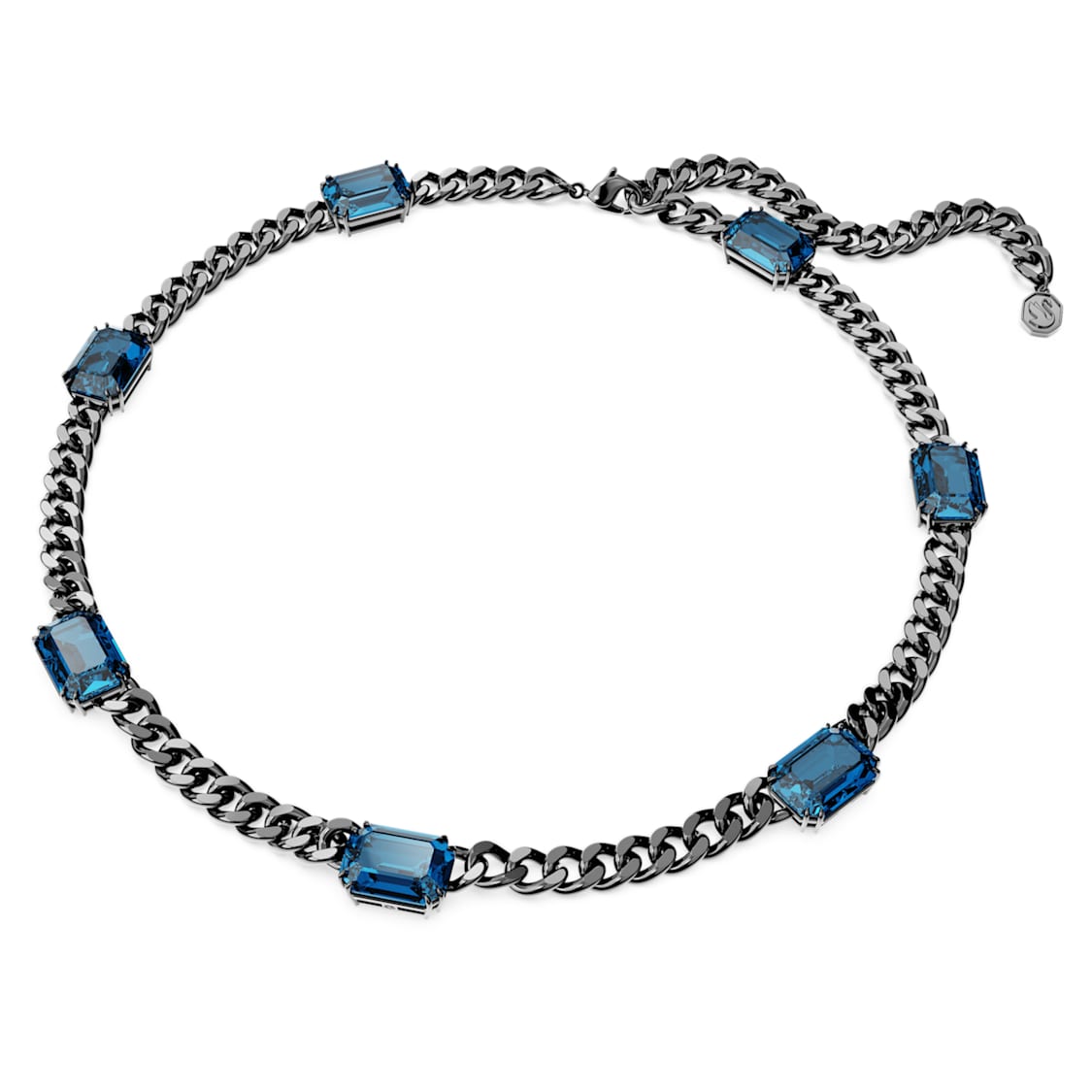 Swarovski Millenia necklace
Octagon cut, Blue, Ruthenium plated
