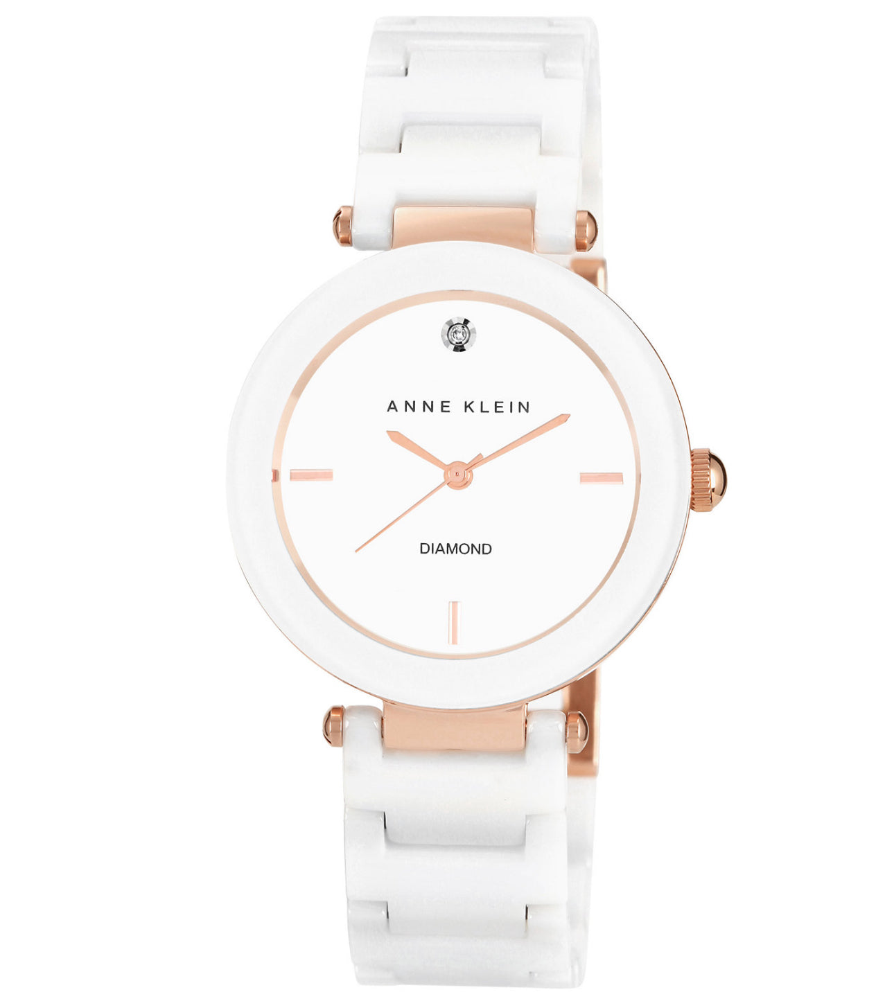 Anne Klein
Women's Diamond Accent White Ceramic Bracelet Watch