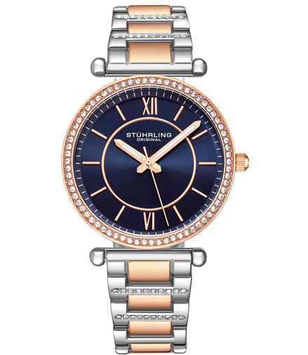 Stuhrling

Women's Quartz Crystal Studded Rose Gold-Tone Link

Bracelet Watch 36mm