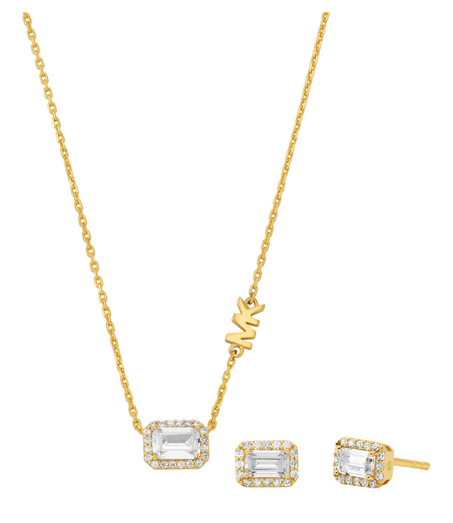 Michael Kors
14K Gold-Plated Sterling Silver Necklace and Earrings Set