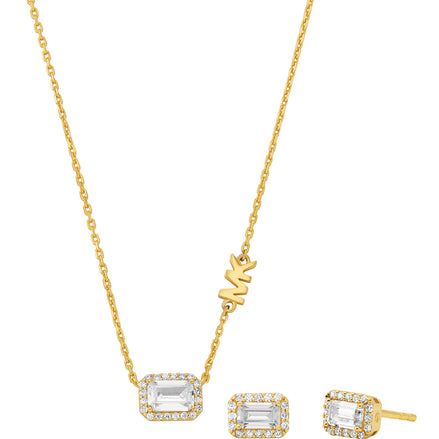 Michael Kors
14K Gold-Plated Sterling Silver Necklace and Earrings Set