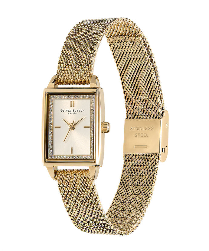 Olivia Burton Women's Quartz Gold-Tone Stainless Steel Mesh Watch

25.5mm x 20.5mm