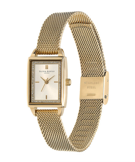 Olivia Burton Women's Quartz Gold-Tone Stainless Steel Mesh Watch

25.5mm x 20.5mm