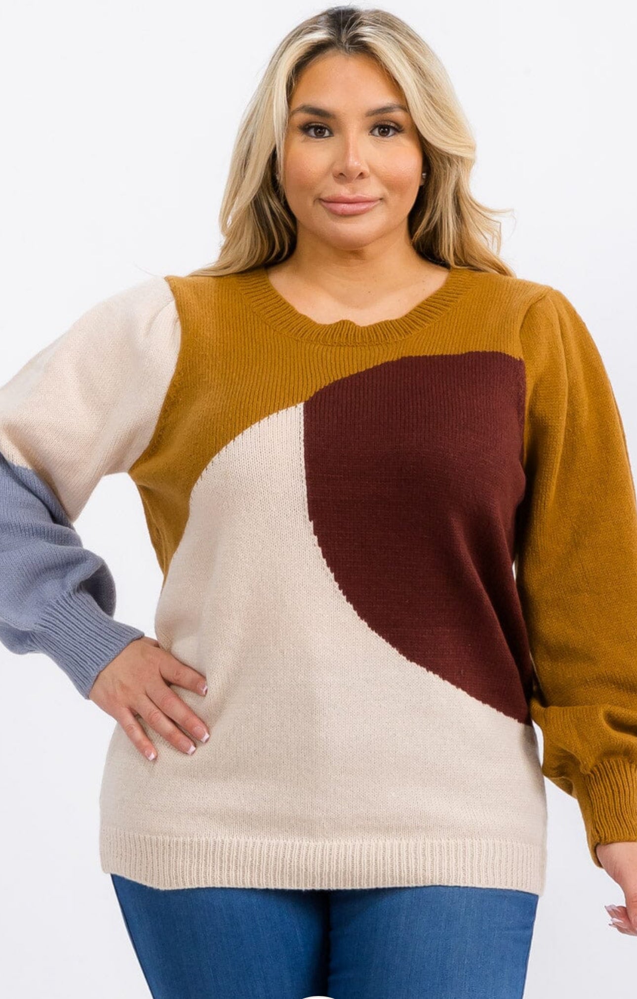 Harvest Harmony Colorblock Sweater