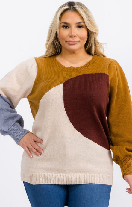 Harvest Harmony Colorblock Sweater