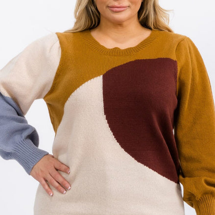 Harvest Harmony Colorblock Sweater
