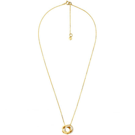 Michael Kors Gold Plated Interlocking Necklace