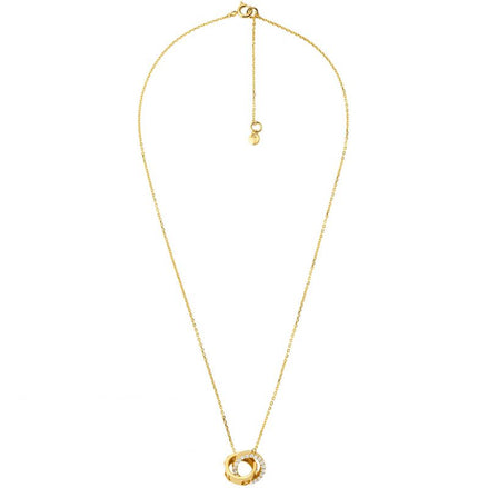 Michael Kors Gold Plated Interlocking Necklace