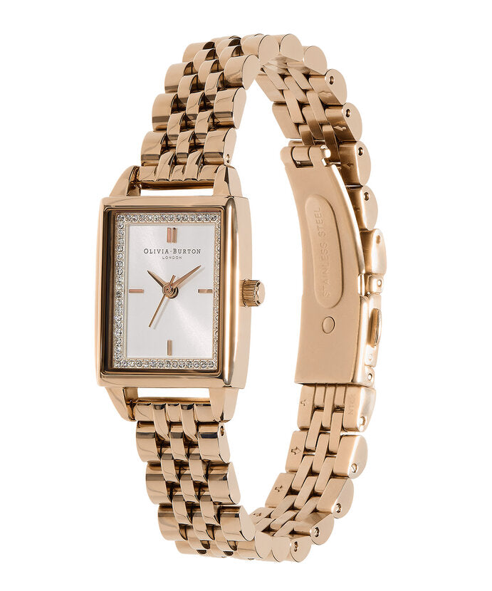 Olivia Burton Women's Quartz Gold-Tone Stainless Steel Bracelet Watch