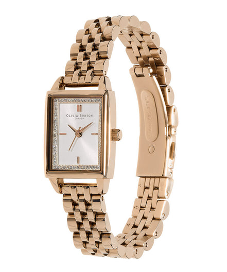 Olivia Burton Women's Quartz Gold-Tone Stainless Steel Bracelet Watch