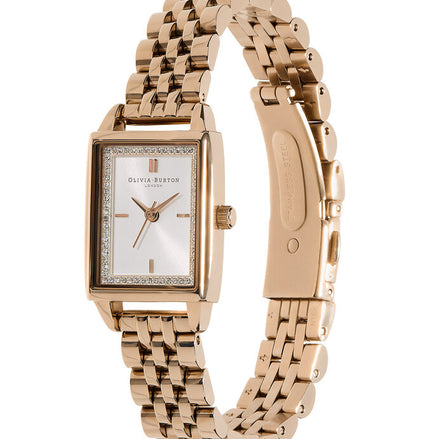Olivia Burton Women's Quartz Gold-Tone Stainless Steel Bracelet Watch
