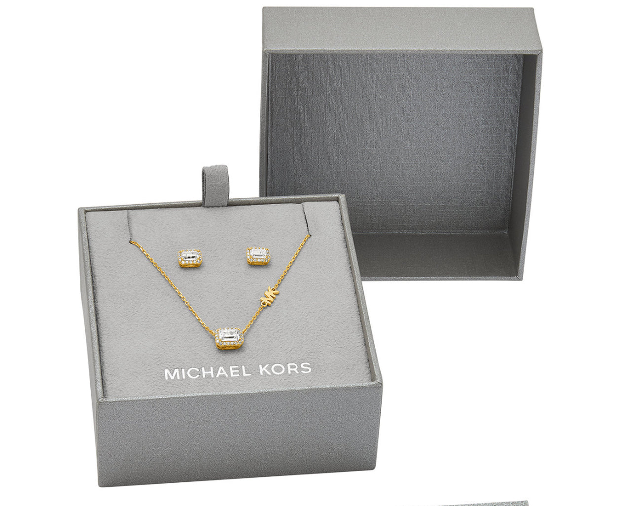 Michael Kors
14K Gold-Plated Sterling Silver Necklace and Earrings Set