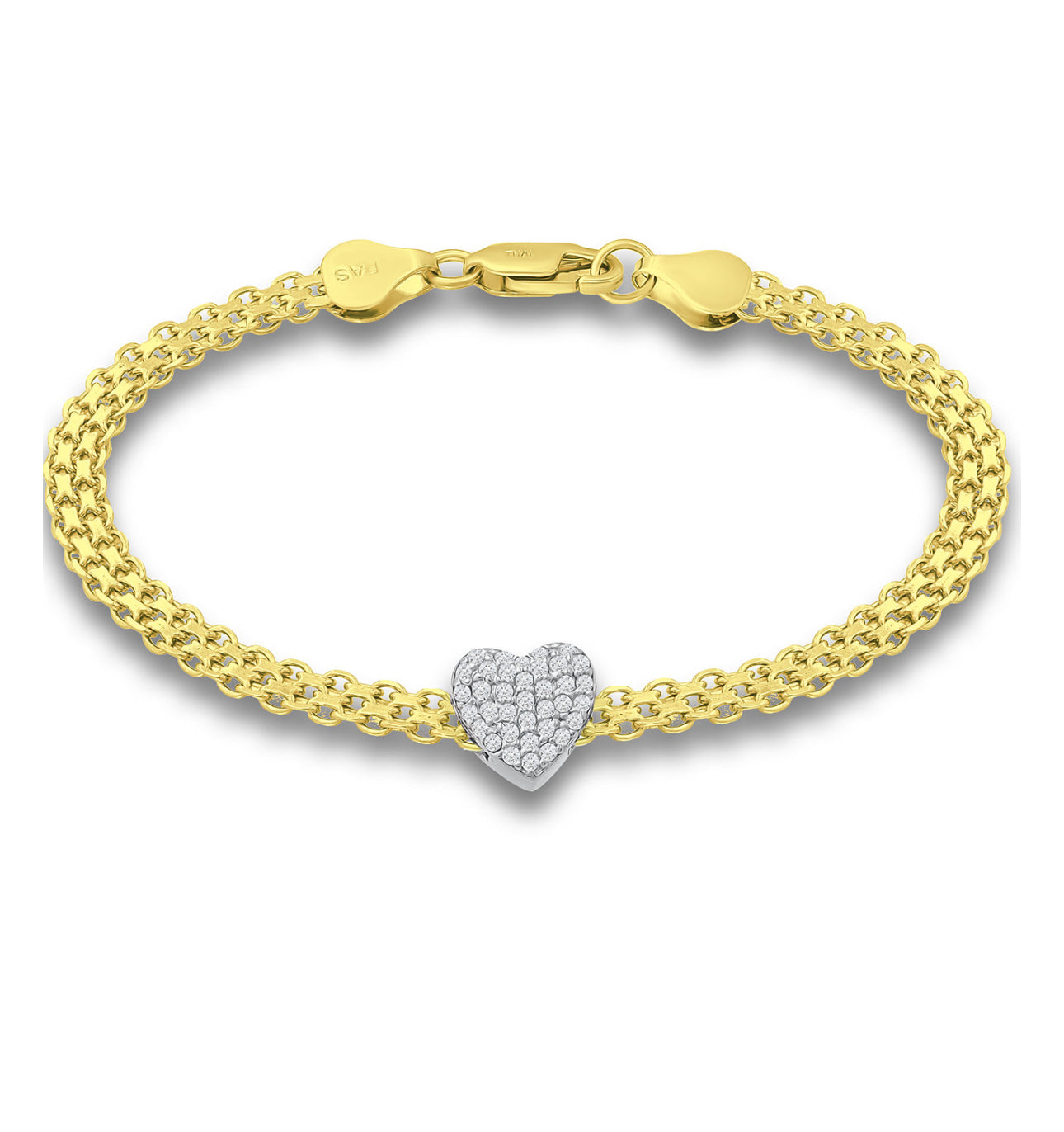 Giani Bernini

Cubic Zirconia Heart Bismark Chain Bracelet