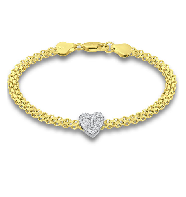 Giani Bernini

Cubic Zirconia Heart Bismark Chain Bracelet