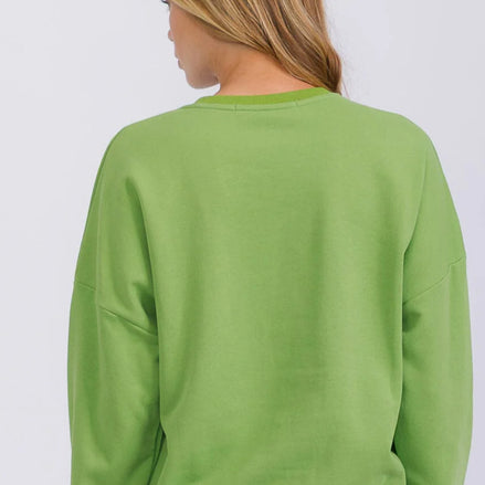 Emerald Fierce Sequin Tiger Sweatshirt