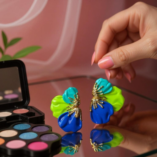 Flower Resin Earrings
