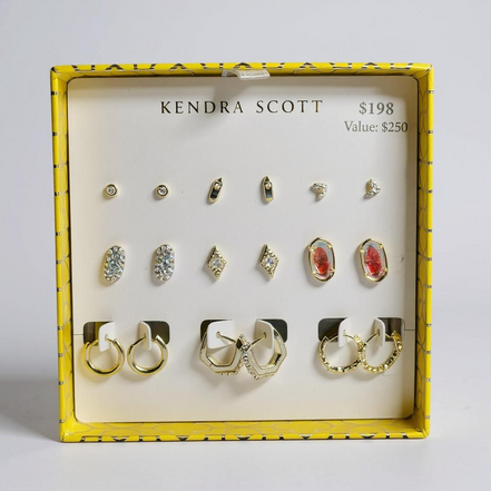 Kendra Scott Earring Gift Set of 9 in Gold
