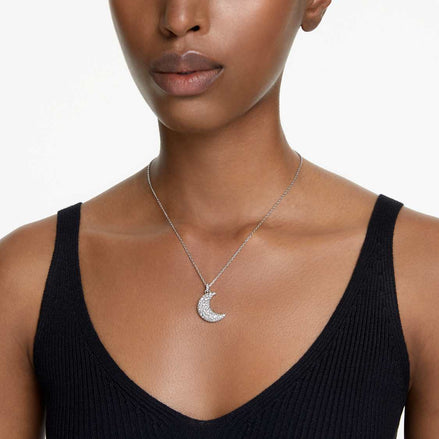 Luna pendant Necklace
Rhodium plated
