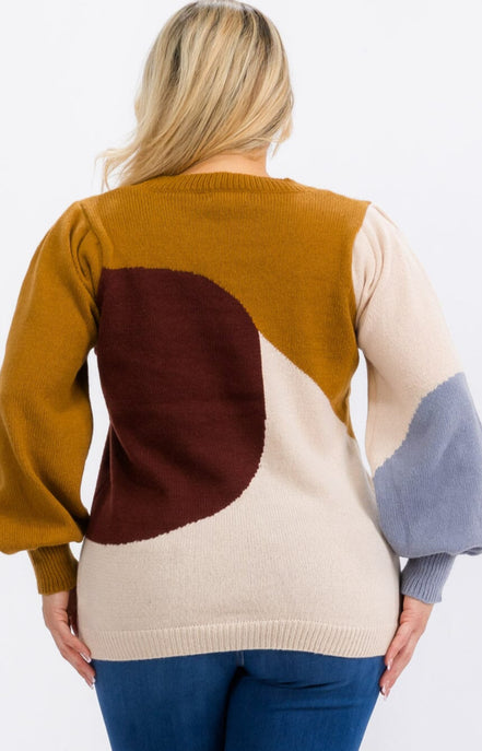 Harvest Harmony Colorblock Sweater