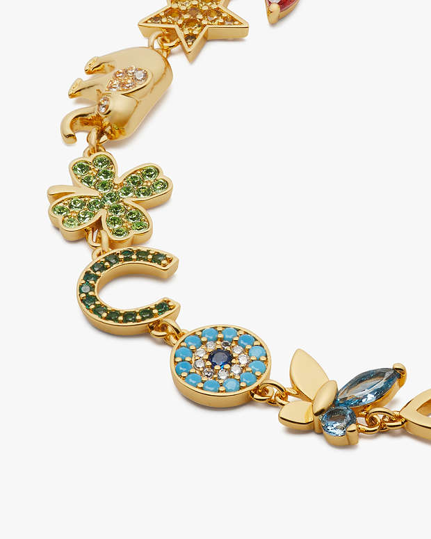 kate spade new york

Gold-Tone Multicolor Crystal Rainbow Joy Charm Bracelet