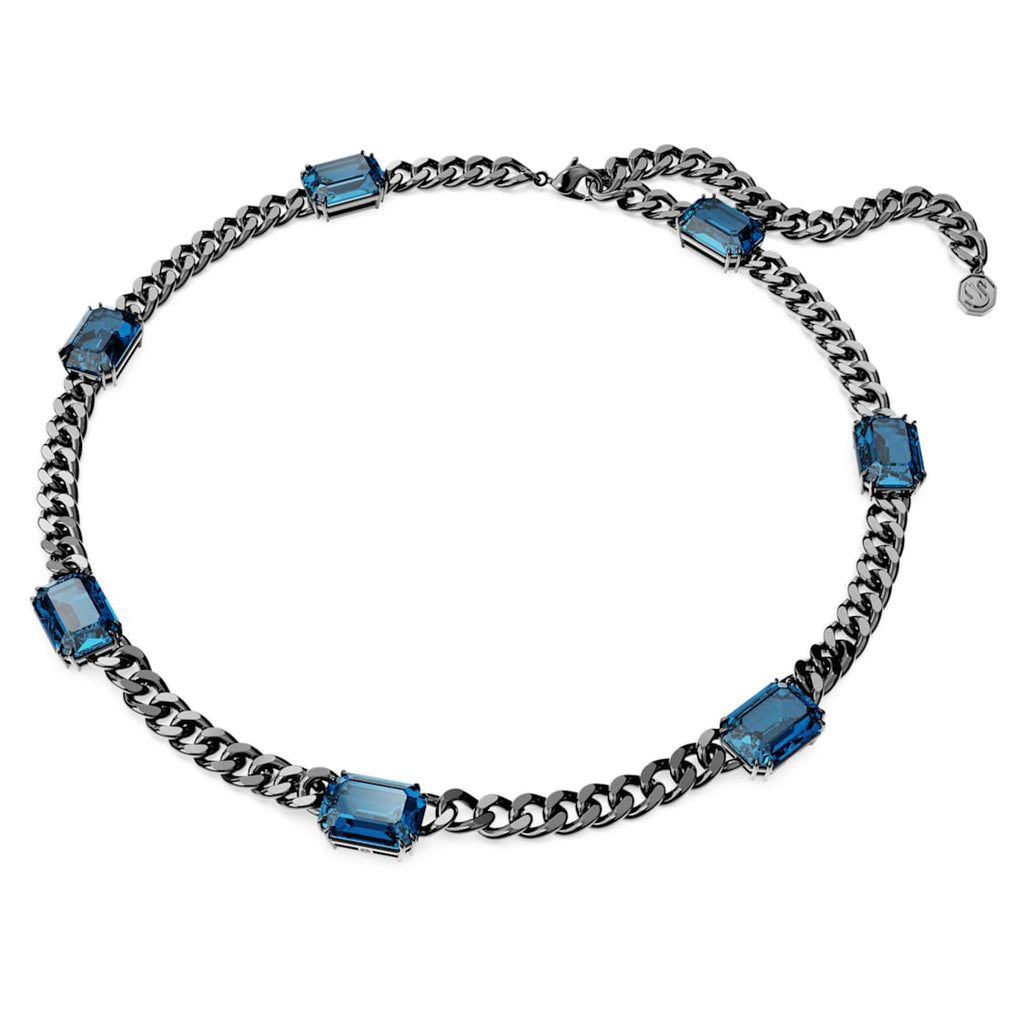 Swarovski Millenia necklace
Octagon cut, Blue, Ruthenium plated