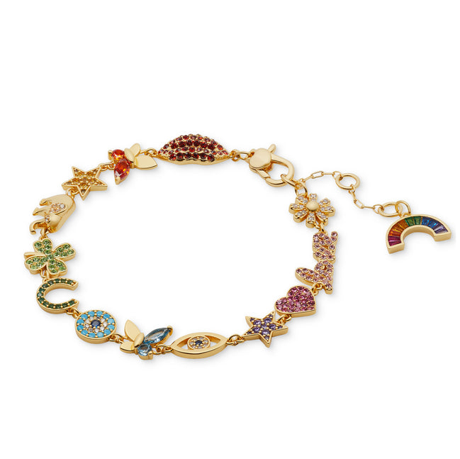 kate spade new york

Gold-Tone Multicolor Crystal Rainbow Joy Charm Bracelet