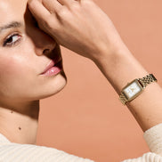 Olivia Burton Women's Quartz Gold-Tone Stainless Steel Bracelet Watch