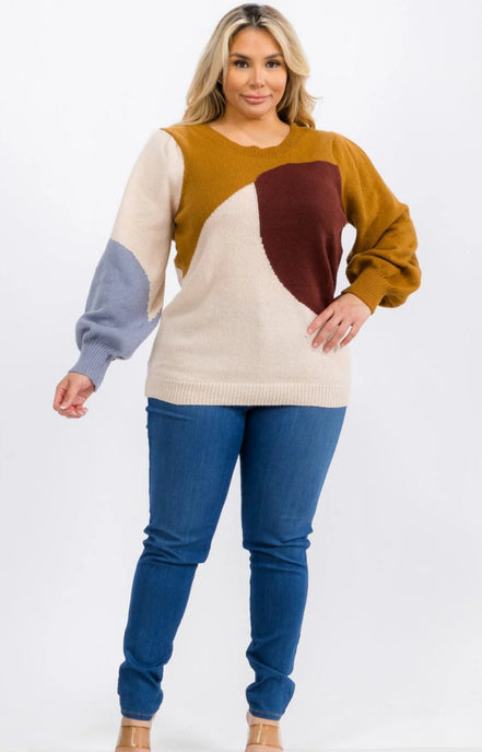 Harvest Harmony Colorblock Sweater