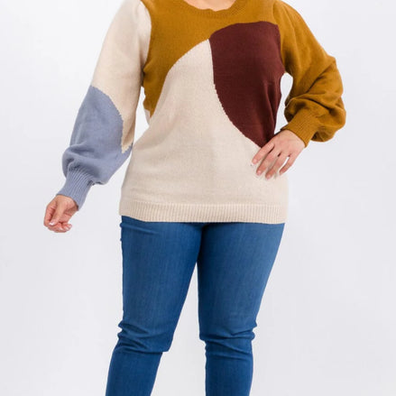 Harvest Harmony Colorblock Sweater